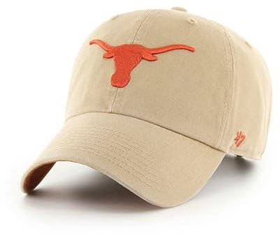 '47 Texas Longhorns Baseballkappe, Khaki, für Herren und Damen, verstellbar, Einheitsgröße, Khaki, Einheitsgr��e