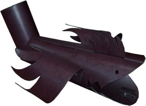 FT Metalli - DRAGO per tubo pluviale - Allarga il Deflusso dell'Acqua Piovana - Ideale per Tetti Terrazzi e Gazebo - D.100 mm h.33 cm Sporgenza 55 cm