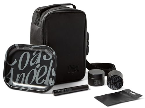 Smell Proof Bag with Combination Lock – Complete Rolling Box Set with Smell Proof Bag, Grinder, Rolling Tray and Tube – Portable Box for Outdoor, Festival, Party