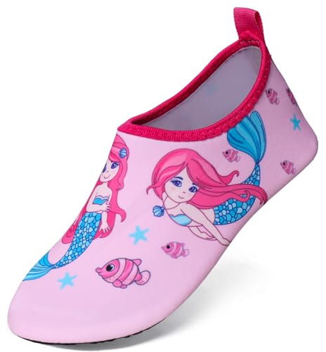 YloveM Zapatos de Agua para Niñas Niños Acuáticos Antideslizantes Zapatos de Playa para Bebé Verano Calzado Descalzo de Piscina Surf Jardín Piscina