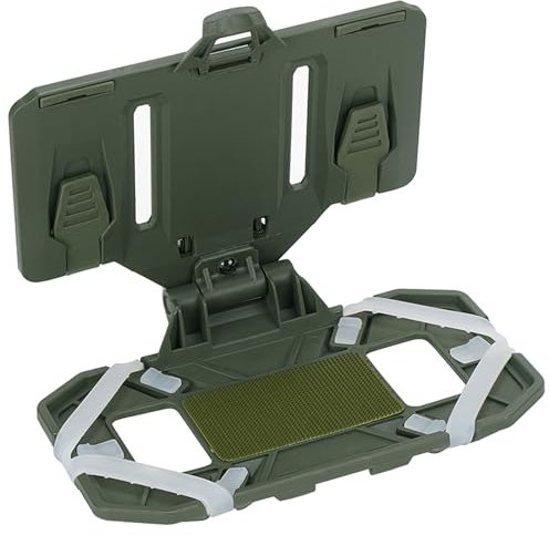 Tactical Phone Holder for Plate Carrier Vest, Quick Release & Adjustable Phone Mount, Compatible with 4.7-6.7 inch Smartphones, Durable Tactical Accessories for Outdoor Enthusiasts Ranger Green