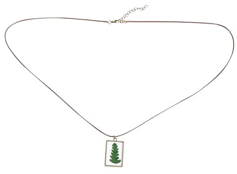 VALICLUD 1Stk gepresste Pflanzenkette botanische Halskette Mädchen Harzkette eine Halskette Halsketten Halskette mit Pflanzenintarsien Frauen Halskette Mosaik- Probe Pullover Kette Fräulein