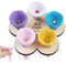 Ainiv 5 PCS Colorful Bee Drinking Cups - Resin Cups for Garden Decor with Wooden Fixing Plate