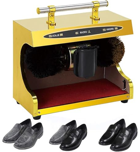 JJENXYYDS Machine à Chaussures à Brosse électrique Automatique pour la Maison,Cireuse De Chaussures Automatique pour Hall D'entrée D'hôtel,Adapté Au Salon De La Maison pour Le Dépoussiérage,A