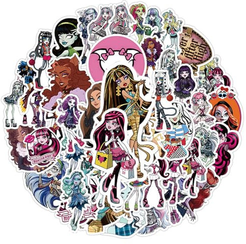 50 Stück Cartoon Aufkleber Pack Anime Sticker Set wasserdichte Vinyl Sticker für Laptop Kinder Autos Motorrad Fahrrad Skateboard Gepäck Koffer Computer Aufkleber Graffiti Decal