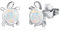 JFASHOP Schildkröte Ohrringe 925 Sterling Silber Opal Schildkröte Ohrstecker Kinder Hypoallergen Tier Schildkröte Schmuck Ozean Strand Geschenke Valentinstag für Damen Frauen Mädchen