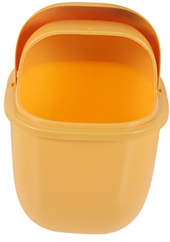 KITANDOVE Papiermülleimer Mit Deckel Kleiner Schreibtisch-mülleimer Aus Kunststoff Fürs Büro Und Schlafzimmer