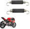 Motorrad Auspuff Expansionsfedern Haken,85mm Schalldämpfer Auspuff Feder Haken,Schalldämpferfedern für Motorrad Roller,Edelstahl Auspuff Feder,Auspufffedern Motorrad für Die Meisten Motorräderr,2PCS