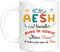 HALUMI Mug Nom Personnalisé Pour AESH - Tasse Originale Personnalisée Maitresse d'École Maternelle Nounou Atsem- Idée Cadeau Fin d'Année Scolaire Noël Fin De Contrat - Mug En Ceramique 330ml 440ml