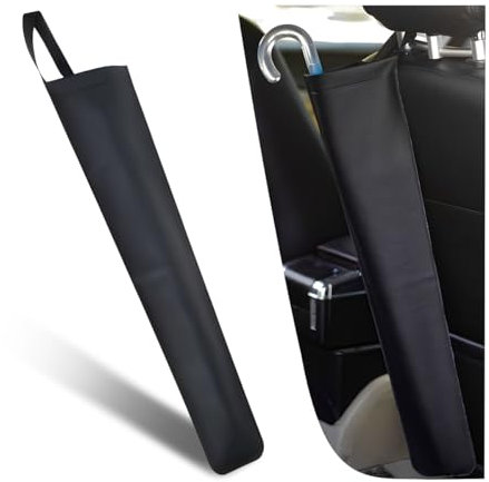CGEAMDY Borsa Porta Ombrelli Auto, Copri Ombrello Pieghevole Sedile Posteriore, Portaombrello Impermeabile Sedile Posteriore Auto, Portaombrelli Impermeabile Auto Organizzatore Sedili Posteriori