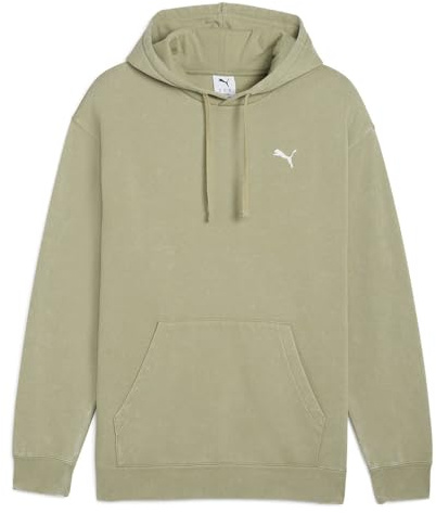 PUMA Herren Elevated Relaxed Wash Hoodie FL Kapuzenpullover, Lux Army, S EU