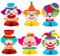 BOFUNX 6 Stück Größe Clown Tischdekoration Fasching Karneval 3D Clownkopf Bienenwaben Tischdeko Zirkus Tier Thema Party Mittelstücke Dekoration für Karneval Kinder Zirkus Geburtstag Party