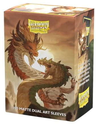Dragon Shield | Matte Dual Art Standard Size Card Sleeves | 100 CT - Smooth & Tough Premium TCG Sleeves - Compatible with Pokemon, Flesh & Blood, One Piece & Magic the Gathering | Wood Snake 2025