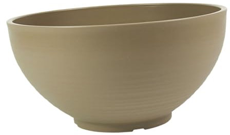 Fonowx Vaso da Giardino per Piante Galleggianti, Contenitore per Piante Acquatiche per Casa E Ufficio, Giallo Terroso, 40 Cm