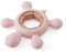 Schildkröte Beißring für Baby Natur Holz & Silikon Rosa - Kauspielzeug, Zahnen-Hilfe & Greifling - Babyspielzeug Beissring Geschenk zur Geburt - Holz-Spielzeug nachhaltig, BPA-frei schadstofffrei
