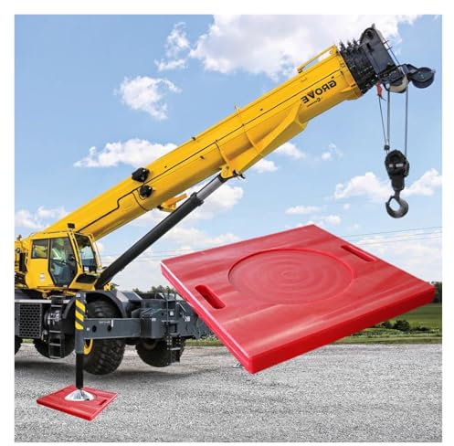 Rv Jack Blocks Pad Utility Truck Outrigger Pads Heavy Duty, stapelbare Rv Stabilizer Jack Pad 30x30 40x40 50x50 60x60cm verhindert das Absinken von Krananhängern, Camper Nivellierpads Tragkr