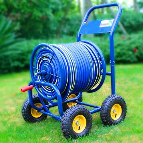 Robuster Gartenschlauchwagen mit Rollen, 40 m Schlauch im Lieferumfang enthalten, für Haushalts-Autowäsche und landwirtschaftliche Nutzung