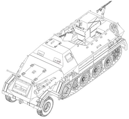 Trumpeter 757404-1/72 Sd.Kfz 8, 12 to - Maßstab 1:72