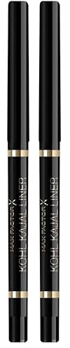 Max Factor Matita Occhi Waterproof Masterpiece Kohl Kajal con Punta Automatica e Texture Ultra Morbi (Confezione da 2)