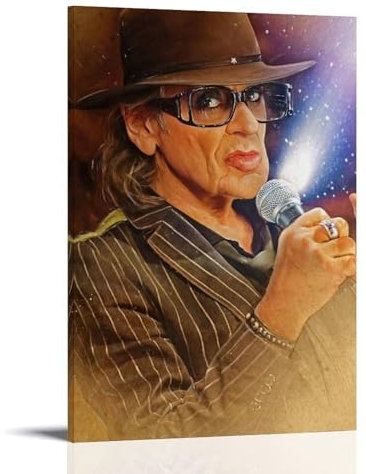 ZEQFEMKL Udo LindenbergArt Bilddruck, moderne Familienschlafzimmer-Dekoration, Posterdruck, Wohnzimmer, Ästhetik, Leinwand, Wand, Jugendliche, Mädchen, Schlafsaal, Dekoration, Rahmenstil, 40 x 60 cm