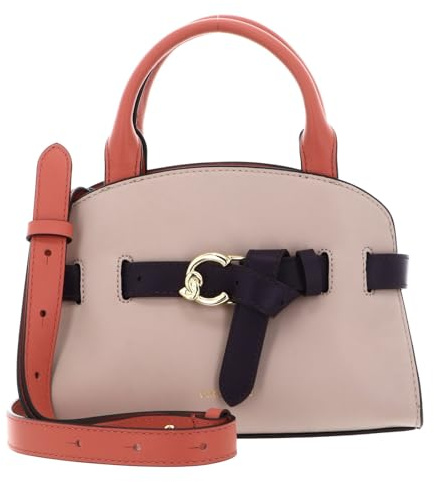 Coccinelle Leder Handtasche Umhängetasche Sabine Handbag Rosette/Pink Clay/Prune mehrfarbig