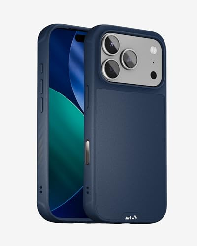 Mous für iPhone 17 Pro Max Limitless Hülle, Kompatibel mit MagSafe, Vollständiger Kameraschutz, Stoßfest, Marineblau