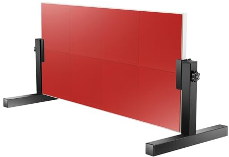 DAHAD Tischtennis Rebound Board, Ping Pong Rebounder, Tischtennis Rückschlagbrett mit 8-roten Gummis, Returnboard Trainingsgerä für Home Gym Indoor Outdoor