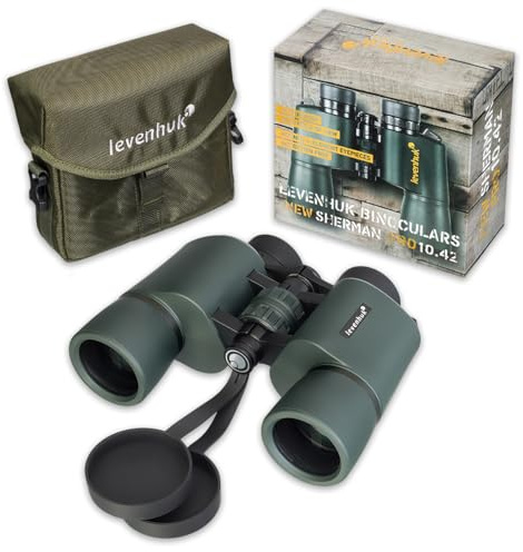 Levenhuk New Sherman PRO 10x42 Fernglas für Erwachsene – Kompakt, Leicht | Professionell, Wasserdicht, mit BaK4-Prismen & FMC-Linsen, Ideal für Vogelbeobachtung, Jagd, Wandern & Konzerte
