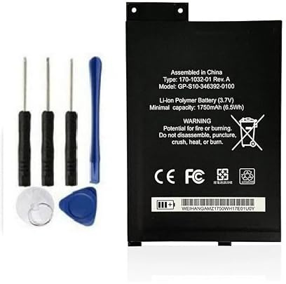 nengbattery Replacement S11GTSF01A Battery Compatible With 170-1032-00 170-1032-01 GP-S10-346392-0100 D00901 3.7V,1750mAh/6.5Wh