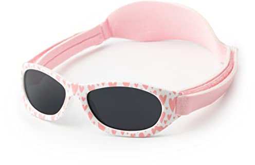 Kiddus Lunettes de Soleil Bébé, pour Fille et Garçon, Edad 0 à 2 ans, UV400 CAT3 Protection Solaire, Certifiées UE, Lègeres et Confortables, Sangle en Nylon Ajustable
