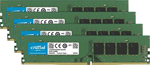 Crucial CT4K8G4DFS8266 32 GB (8 GB x 4) DDR4, 2666 MT/s, PC4-21300, DIMM, 288-Pin RAM Memory