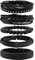 MILAKOO Bracelet Cuir Noir Tressé Homme et Femme Bracelet Perles Bois Ajustable