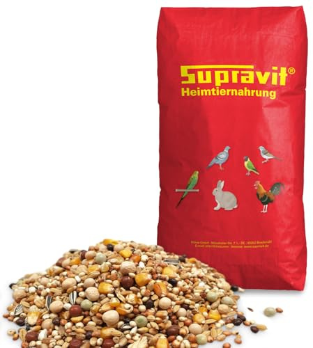 Supravit Super Reise Taubenfutter 25kg für Rassetauben | | Futter für Tauben in der Reisezeit | energiereiche Körnermischung für alle Rassen mit Mais, Erbsen und Mehr