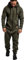 Amaci&Sons Herren Overall Jumpsuit Jogging Onesie Trainingsanzug 3007 Khaki/Schwarz XL