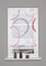 Home fashion Magnetrollo Querstreifen Digitaldruck Vitus, ROT, 130 X 60 cm