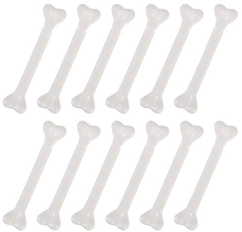 EXCEART 36 Stück Halloween Knochen Weiße Plastikknochen Simulative Menschliche Skelett Modell Hundeknochen für Halloween Partyzubehör
