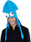 NET TOYS Origineller Oktopus-Mütze für Damen & Herren - Blau - Witzige Unisex-Kopfbedeckung Fischhut Tintenfisch - Bestens geeignet für Kostümfest & Straßenkarneval