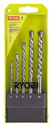 RAK05MD Set of 5 Drill Bits for Percussion Drill RYOBI