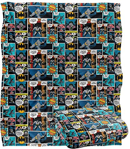 BATMANBatman Silky Touch Kuscheldecke, Optimalweich, 152 x 127 cm
