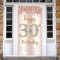 30. Geburtstag Frauen Deko, Happy 30th Birthday Door Banner Roségold, 30. Geburtstag Stoff Schild Plakat Türdekoration, 30. Geburtstag Hintergrund Banner Frau, Geburtstagsfeier Willkommensschild