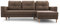MOEBLO Ecksofa Carl – Ottomane Links und rechts montierbar, Couch für Wohnzimmer, Schlafsofa Sofagarnitur Sofa Eckcouch L-Form Wohnlandschaft, mit Bettkasten und Schlaffunktion (Braun)