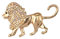 1 stücke Gold Löwe Brosche Männer Anzug Broschen Anstecknadeln Broachjewelry Zubehör 3,5 * 6,1 cm