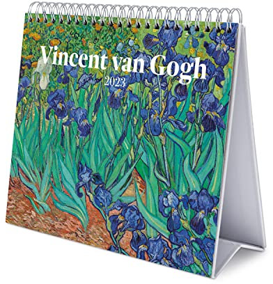 Grupo Erik Tischkalender 2023 - Van Gogh Kalender 2023 Tischkalender - Tischkalender 2023 Quer Format - Tischkalender 2023 zum Aufstellen - FSC zertifiziert - Offizielle Lizenz