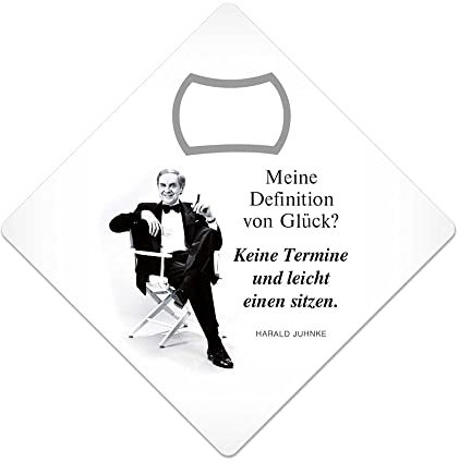 KULT-MAGNETÖFFNER - FLASCHENÖFFNER - UNTERSETZER - COASTER - KEINE TERMINE - UND LEICHT EINEN SITZEN - 9X9 cm KM016