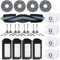 Fictezlove Kit d'accessoires pour Ecovacs Deebot X1 Omni X1 Turbo Aspirateur, 1 Brosse Principale, 4 Filtres HEPA, 4 Serpillière, 4 Sacs à poussière, 8 Brosses latérales