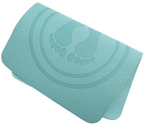 Homoyoyo Springmatte Fitnessmatte Seilspringen Rutschfest Tpe 60x40cm Stoßdämpfend Tragbar Geräuschdämpfend für Zuhause und Indoor Training Multifunktionale Sportmatte in Grün