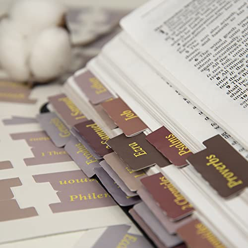 Bibel-Tabs für Frauen, Lernbibel, v2croft laminierte Bibel-Tabs für altes und neues Testament, Männer und Frauen, Bibelstudiumbedarf, 66 Bibelindex-Buch-Tabs – 14 leere Registerkarten
