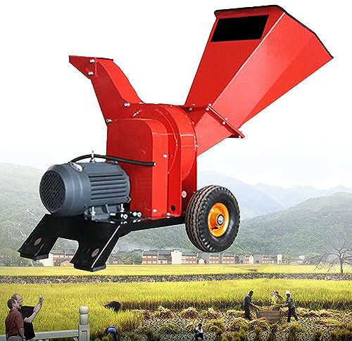 PEIXEN Electric Wood Shredder, Garden Branch Shredder, 3000w Power Motor, 220v/380v, Shredding Diameter <50mm, 8 Blades, Multi-purpose Branch Shredder 220V