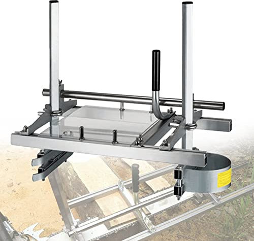 JINGEDD Chainsaw Mill,Portable Sawmill 36 Inches Guide Bar Wood Lumber Cutting Saw Mill,Aluminum Steel Chainsaw Chainsaw Milling Attachment for Woodworkers Carpenters And Builders