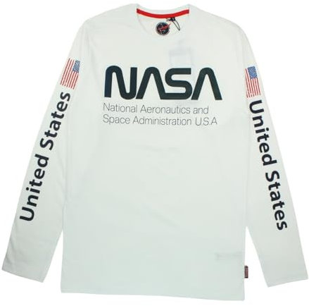 Nasa Men's Gns4458 Ts S1-XL T-Shirt, White